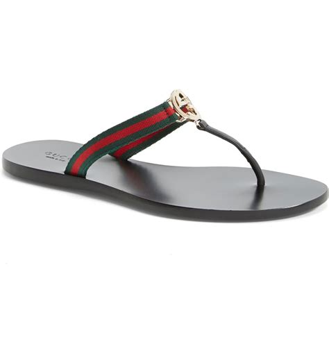 womens gucci slides on feet|gucci flip flops clearance.